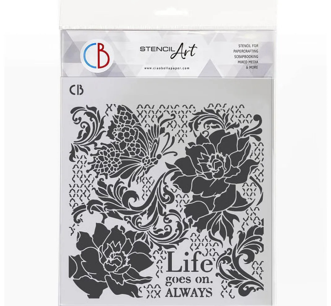 Ciao Bella Malschablonen|Schablonen>Schablone "Ethereal - Life goes on"