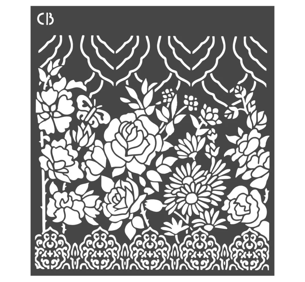 Ciao Bella Schablonieren|Malschablonen>Schablone "Flower"