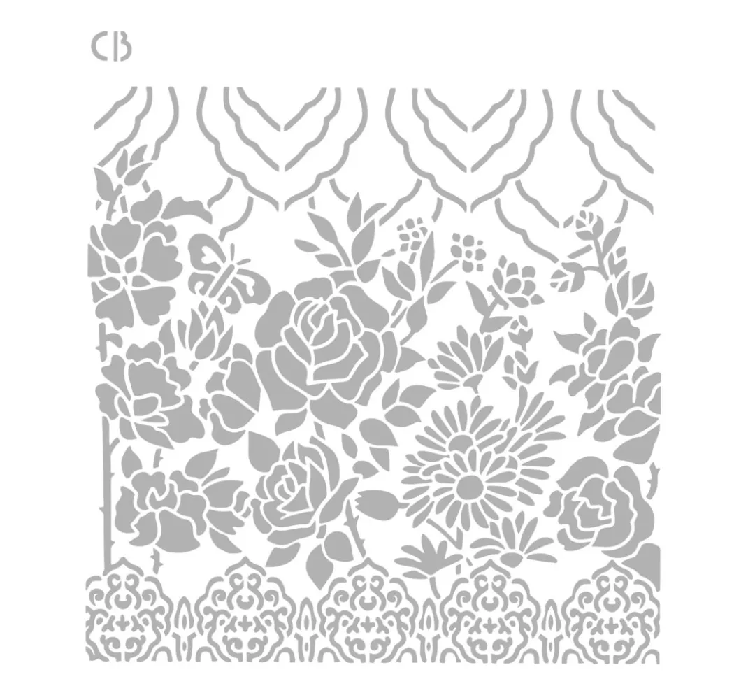 Ciao Bella Schablonieren|Malschablonen>Schablone "Flower"
