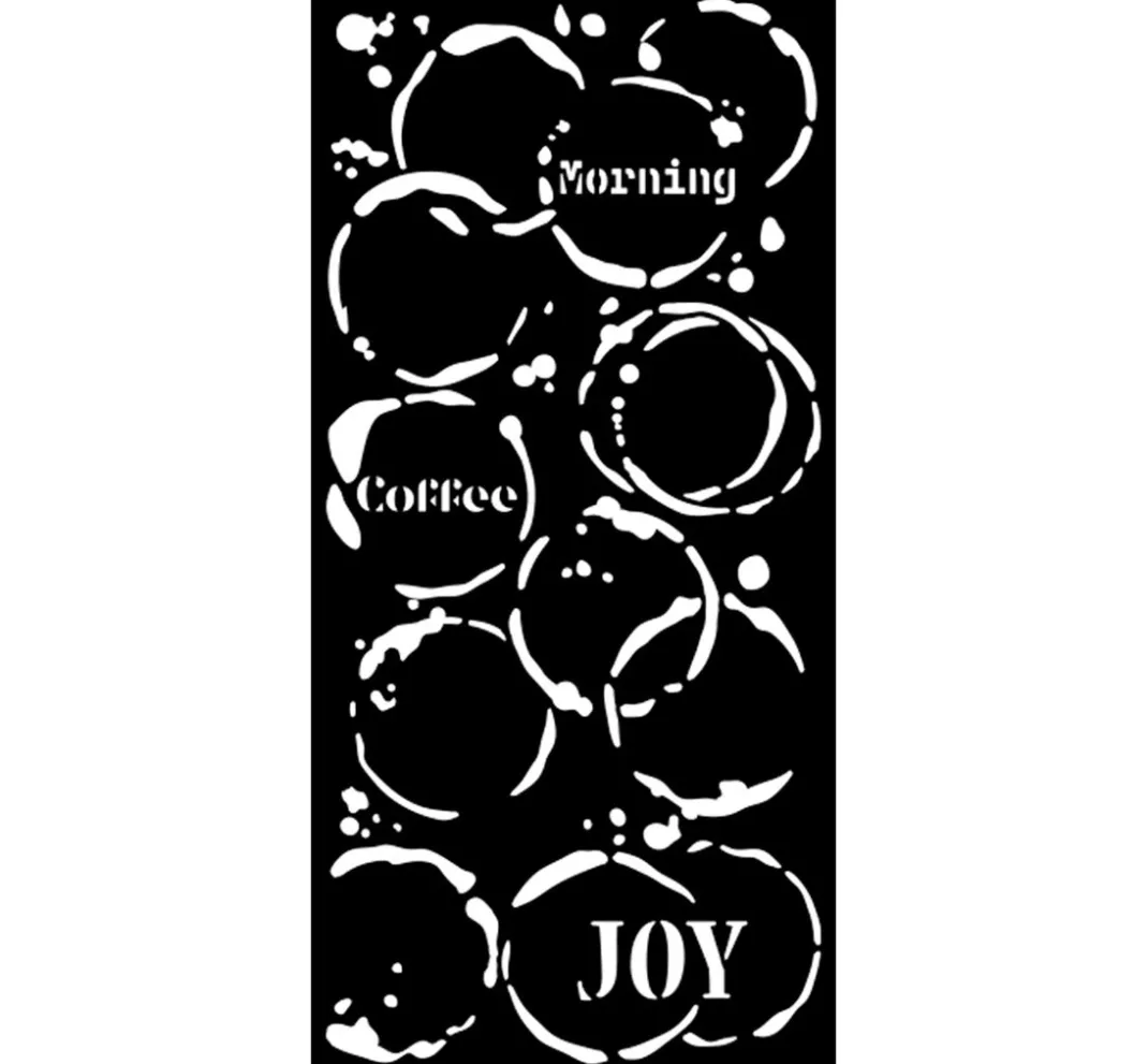 Stamperia Malschablonen|Schablonen>Schablone "Furry Friends - Coffee Prints"