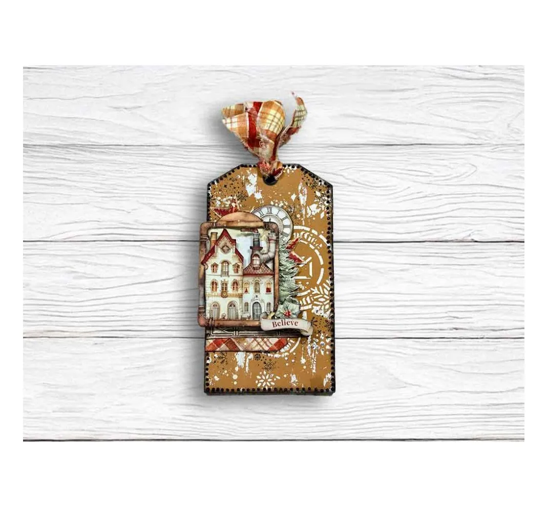 Stamperia Malschablonen|Schablonen>Schablone "Gear up for Christmas - Snowflakes"