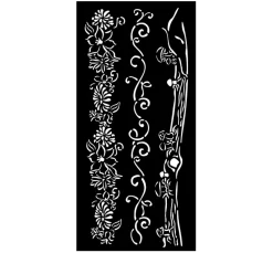 Stamperia Schablonieren|Malschablonen>Schablone "Hidden Grove", 12 x 25 cm