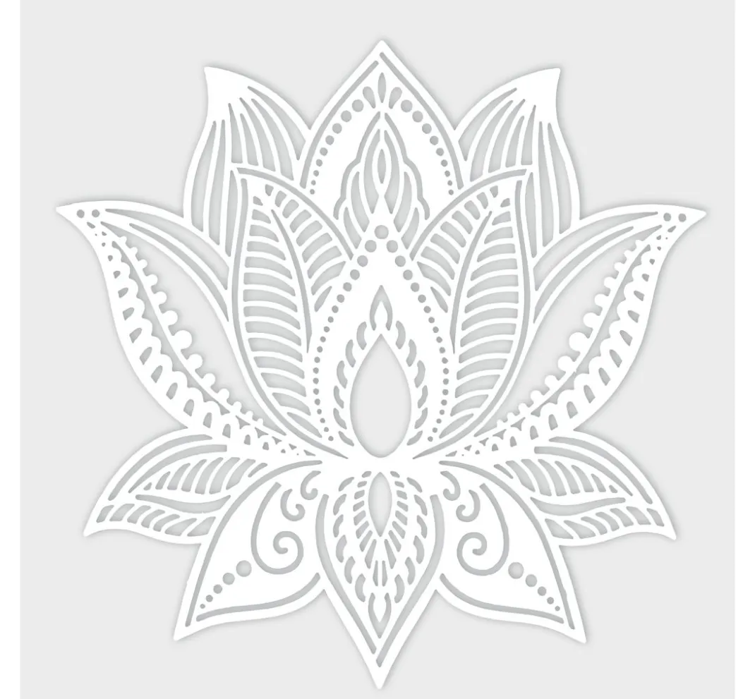 Pronty Crafts Textil-Design|Schablonieren>Schablone "Lotus Blume", 15x15cm