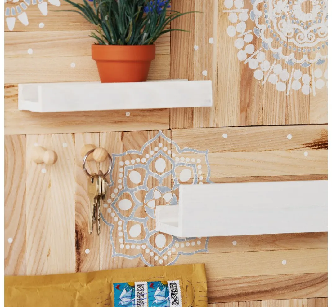 Pronty Crafts Schablonieren|Malschablonen>Schablone "Mandala Flowers", DIN A4