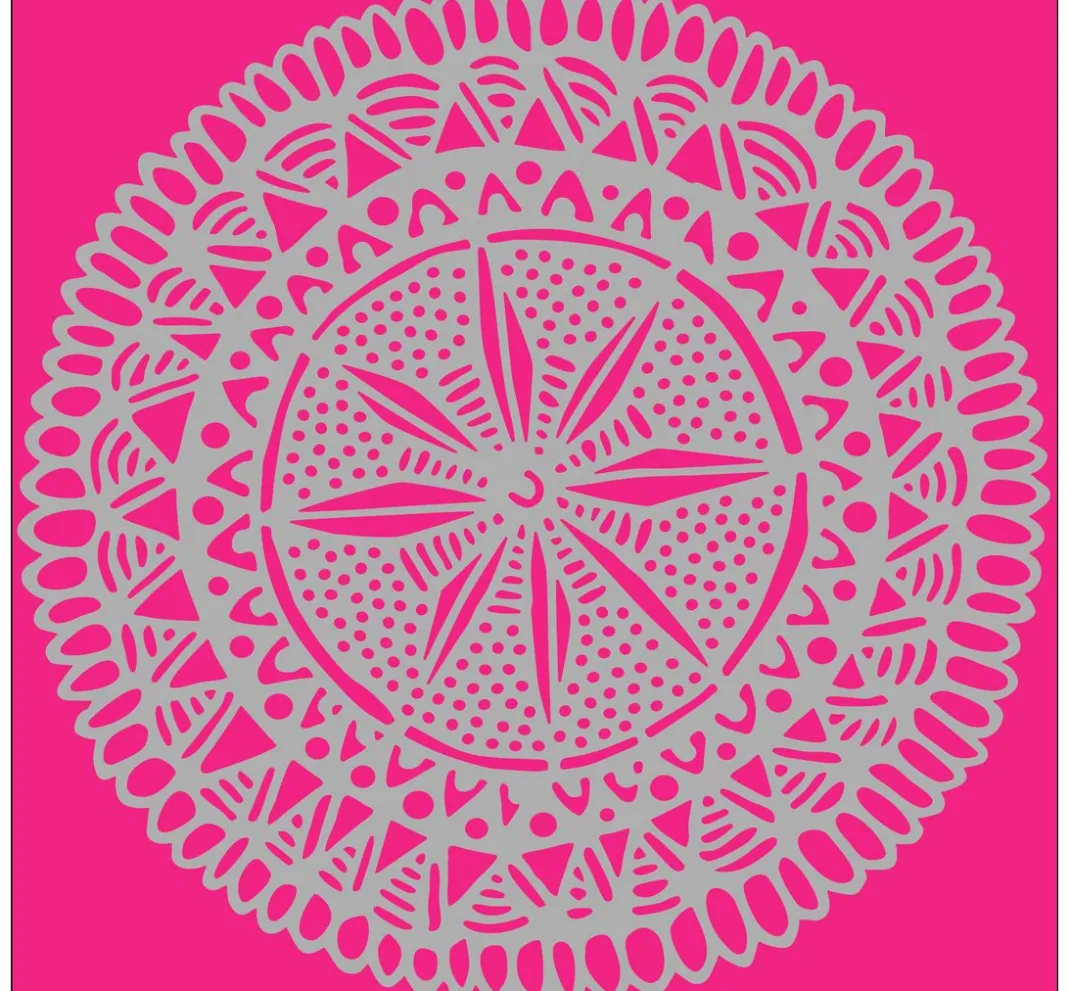 Pronty Crafts Textil-Design|Schablonieren>Schablone "Mandala Kreis 2", 15x15cm