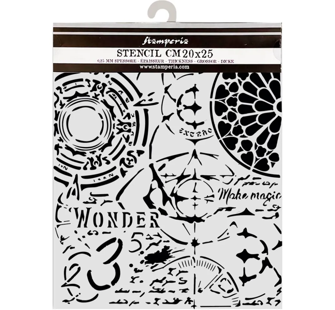 Stamperia Malschablonen|Schablonen>Schablone "Master of Magic"