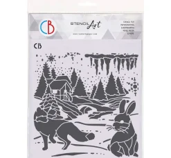 Ciao Bella Malschablonen|Schablonen>Schablone "Nordic landscape"