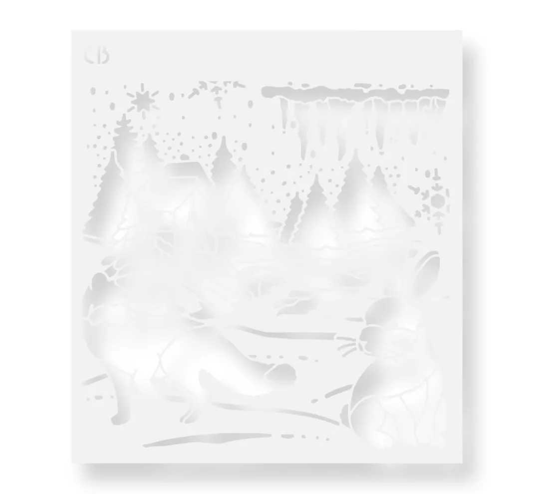 Ciao Bella Malschablonen|Schablonen>Schablone "Nordic landscape"