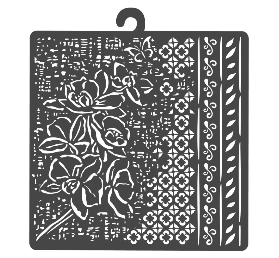 Stamperia Malschablonen|Schablonen>Schablone "Orchids and Cats - Pattern"