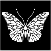 Stamperia Schablonieren|Malschablonen>Schablone "Quiet Days - Butterfly"