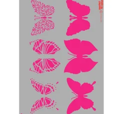 Pronty Crafts Schablonieren|Malschablonen>Schablone "Schmetterlingsmotive", A4