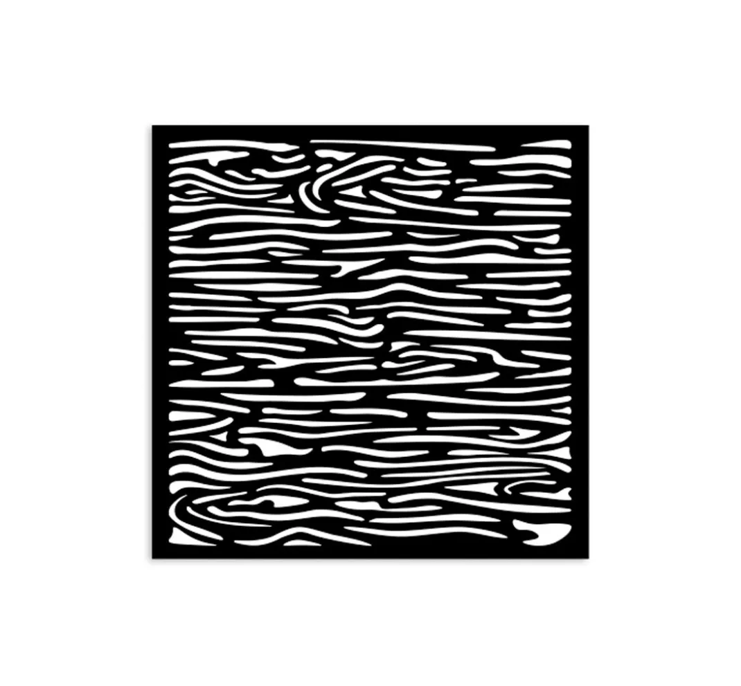 Stamperia Schablonieren|Malschablonen>Schablone "Silent Sea - Wood Pattern", 12x12cm
