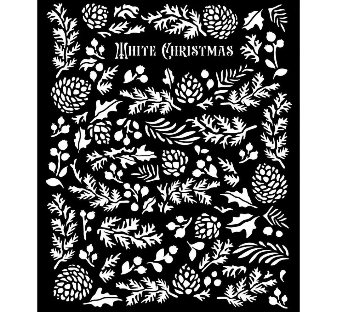 Stamperia Schablonieren|Schablonen>Schablone "The Owl's House - Pine Cones"