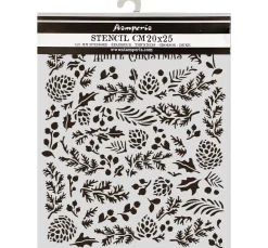 Stamperia Schablonieren|Schablonen>Schablone "The Owl's House - Pine Cones"