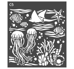 Ciao Bella Schablonieren|Malschablonen>Schablone "Underwater"