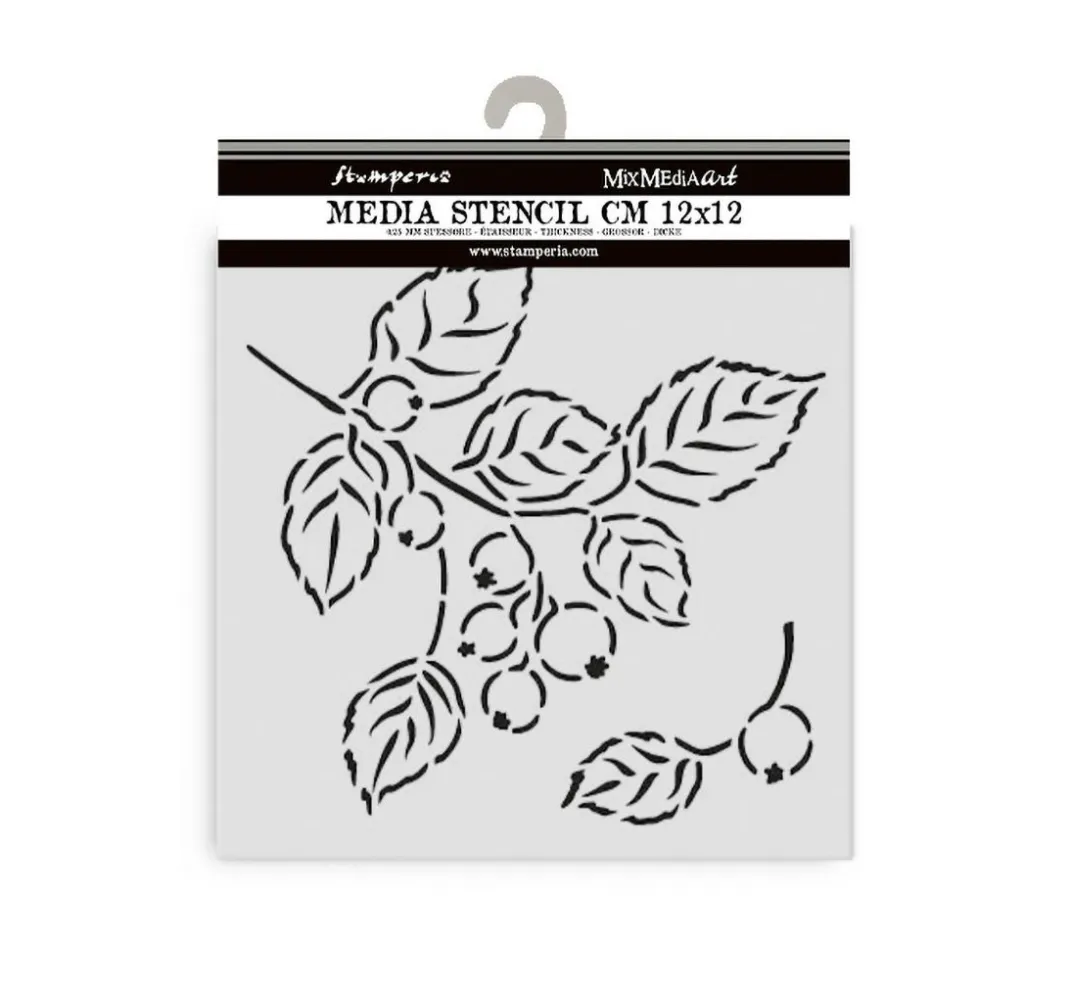 Stamperia Schablonieren|Malschablonen>Schablone "Whispering Woods - Berries"