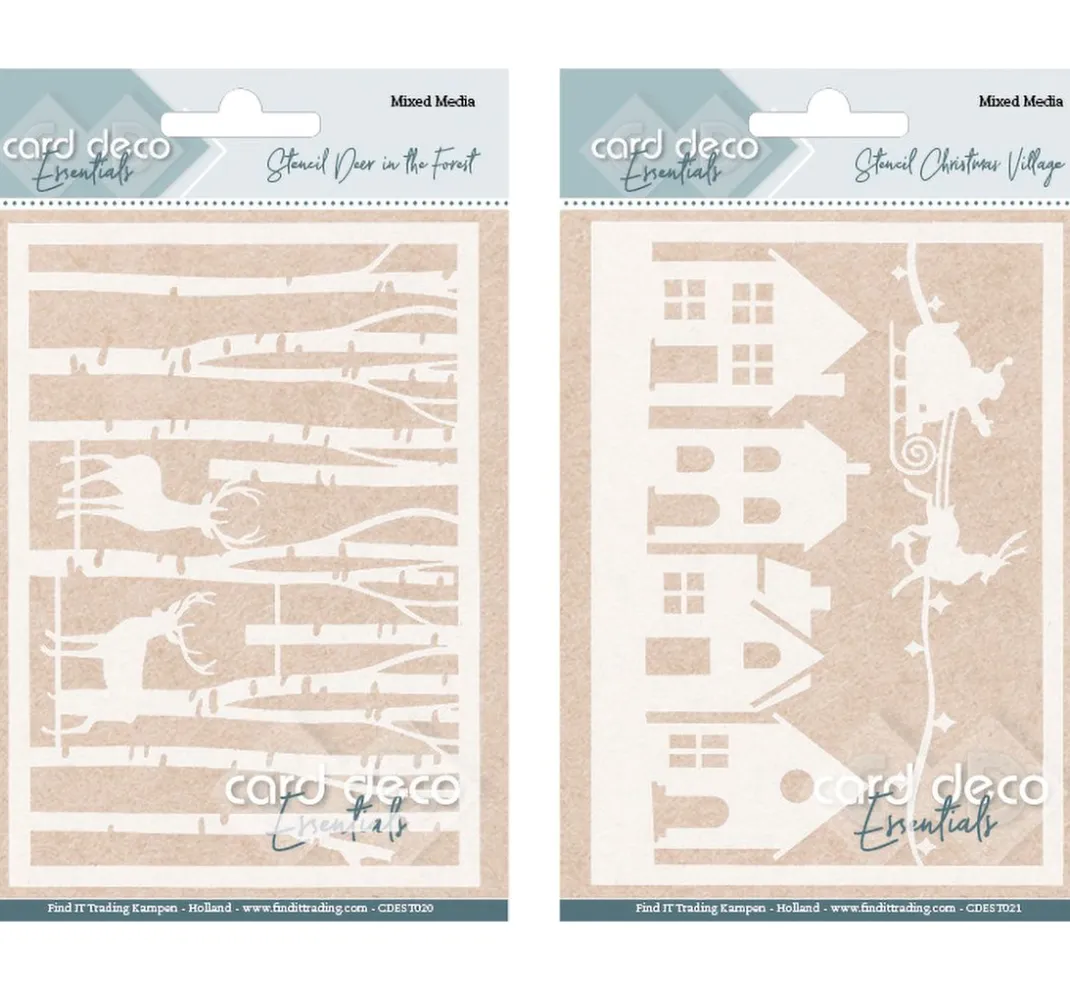FINDit Schablonen|Kartengestaltung>Schablonen-Set, 2-teilig