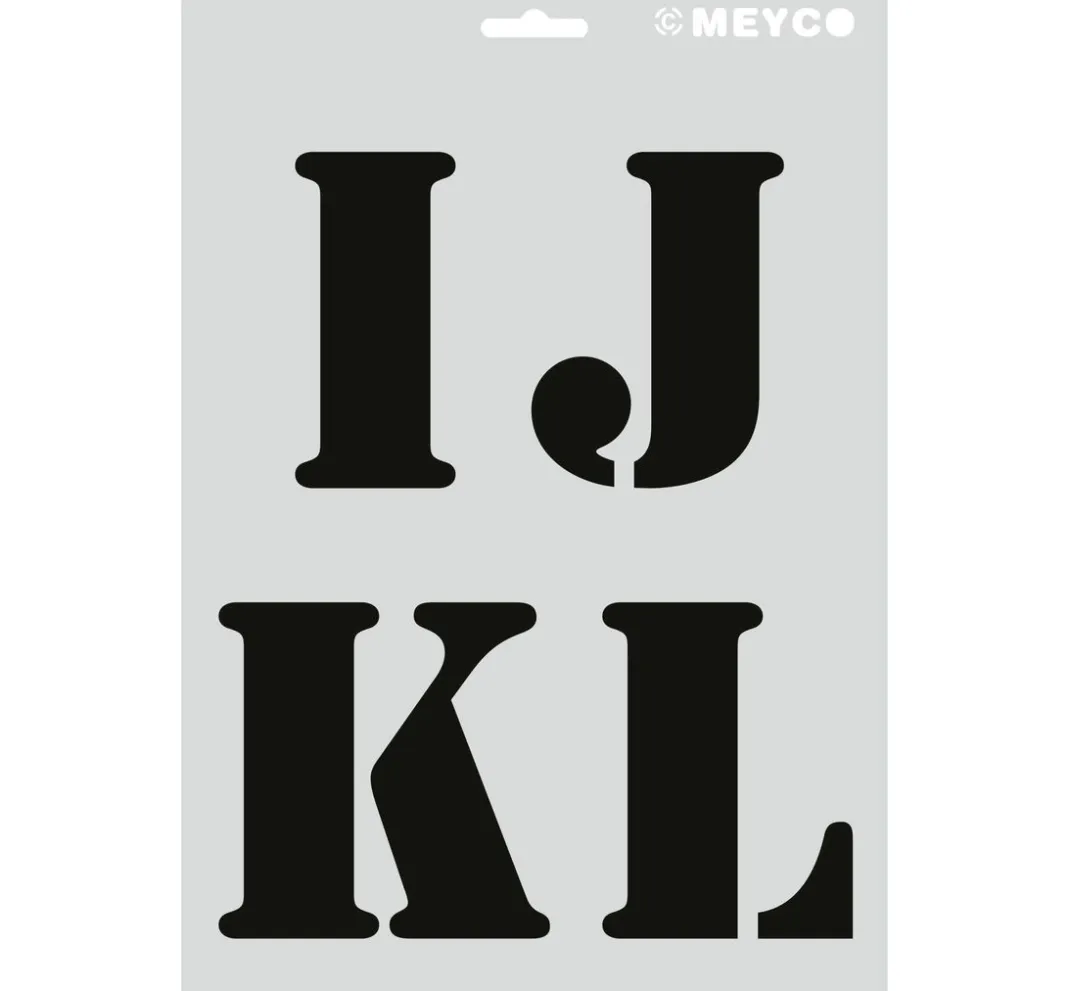 Meyco Malschablonen|Schablonen>Schablonen-Set "XL Buchstaben"