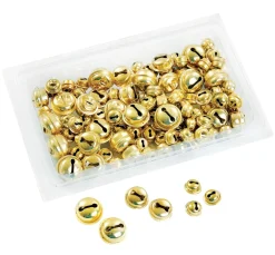 UIT Schellen|Bastelzubehör>Schellen "Gold", 110 Stück, Sortiert