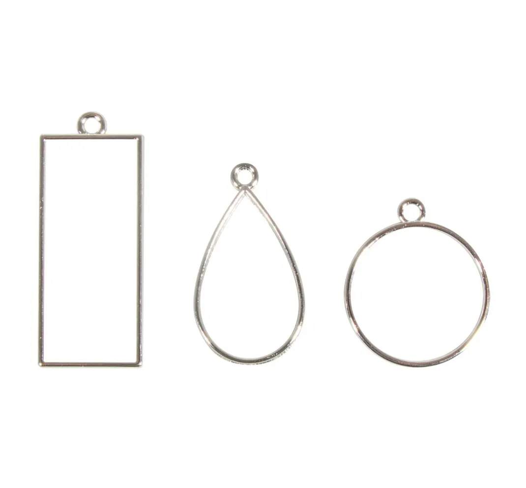 Rayher Schmuck Gießen|Anhänger & Charms>Schmuck-Metallfassung "Formenmix"