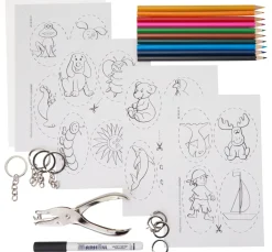 Kinder CREARTEC Kinderschmuck-Sets|Deko-Bastelsets>Schrumpffolien-Set "Designo"