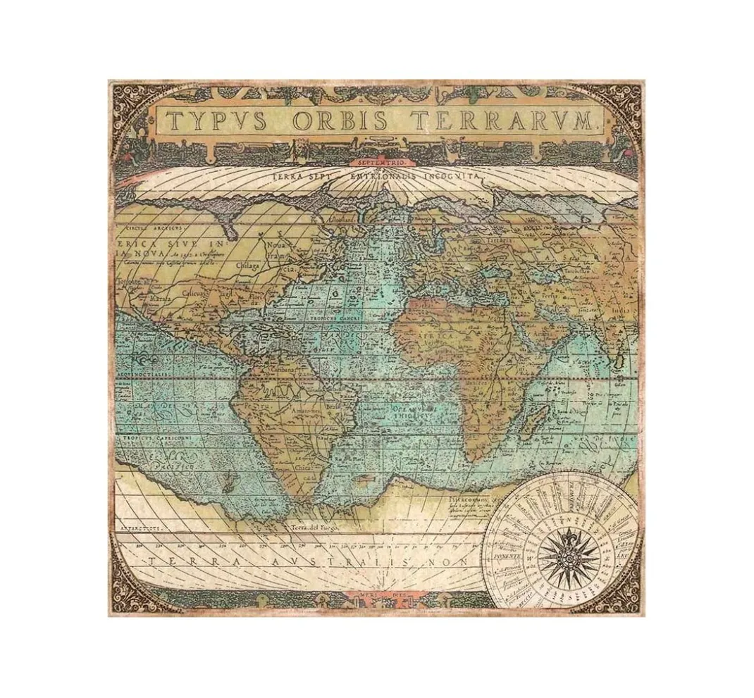 Stamperia Farb- & Motivblöcke|Scrapbooking>Scrapbook-Block "Around the World"