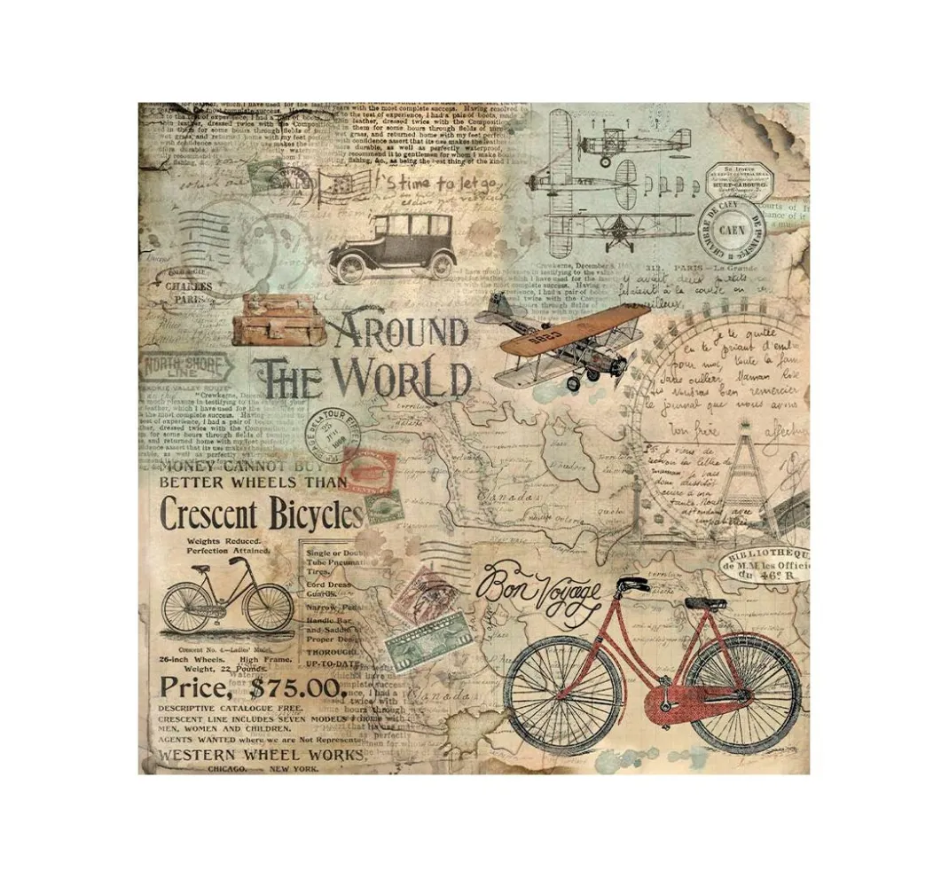 Stamperia Farb- & Motivblöcke|Scrapbooking>Scrapbook-Block "Around the World"