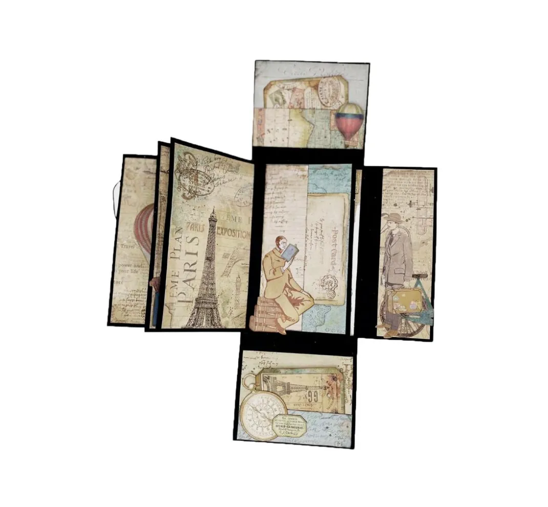 Stamperia Farb- & Motivblöcke|Scrapbooking>Scrapbook-Block "Around the World"