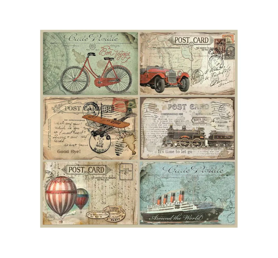 Stamperia Farb- & Motivblöcke|Scrapbooking>Scrapbook-Block "Around the World"