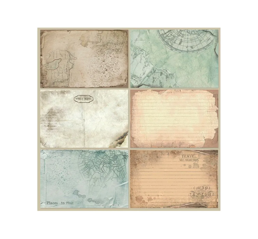 Stamperia Farb- & Motivblöcke|Scrapbooking>Scrapbook-Block "Around the World"