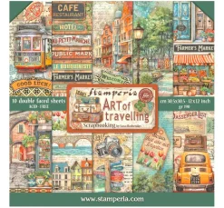 Stamperia Farb- & Motivblöcke|Scrapbooking>Scrapbook-Block "Art of Travelling"