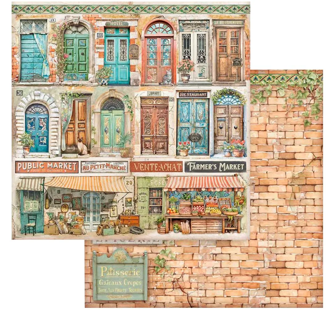 Stamperia Farb- & Motivblöcke|Scrapbooking>Scrapbook-Block "Art of Travelling"