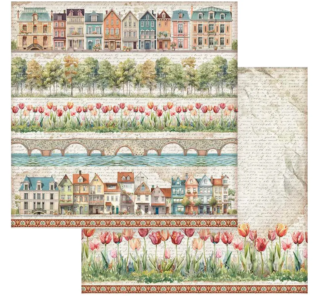 Stamperia Farb- & Motivblöcke|Scrapbooking>Scrapbook-Block "Art of Travelling"