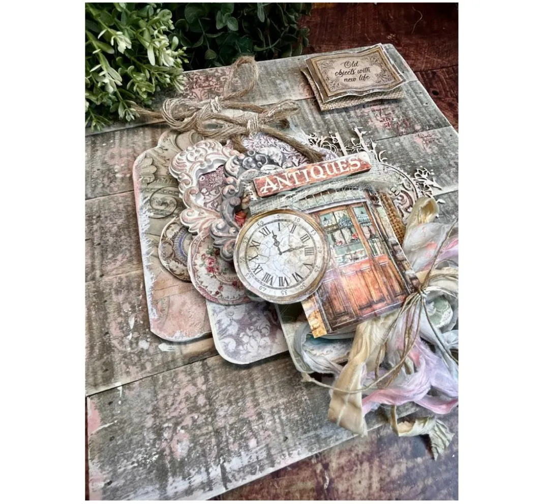 Stamperia Farb- & Motivblöcke|Scrapbooking>Scrapbook-Block "Brocante Antiques"