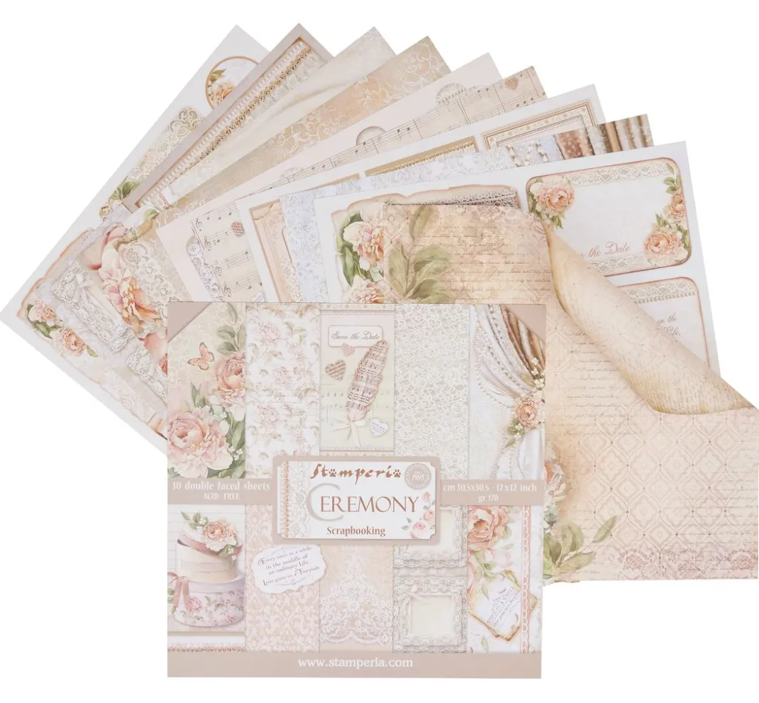 Stamperia Farb- & Motivblöcke|Scrapbooking>Scrapbook-Block "Ceremony"