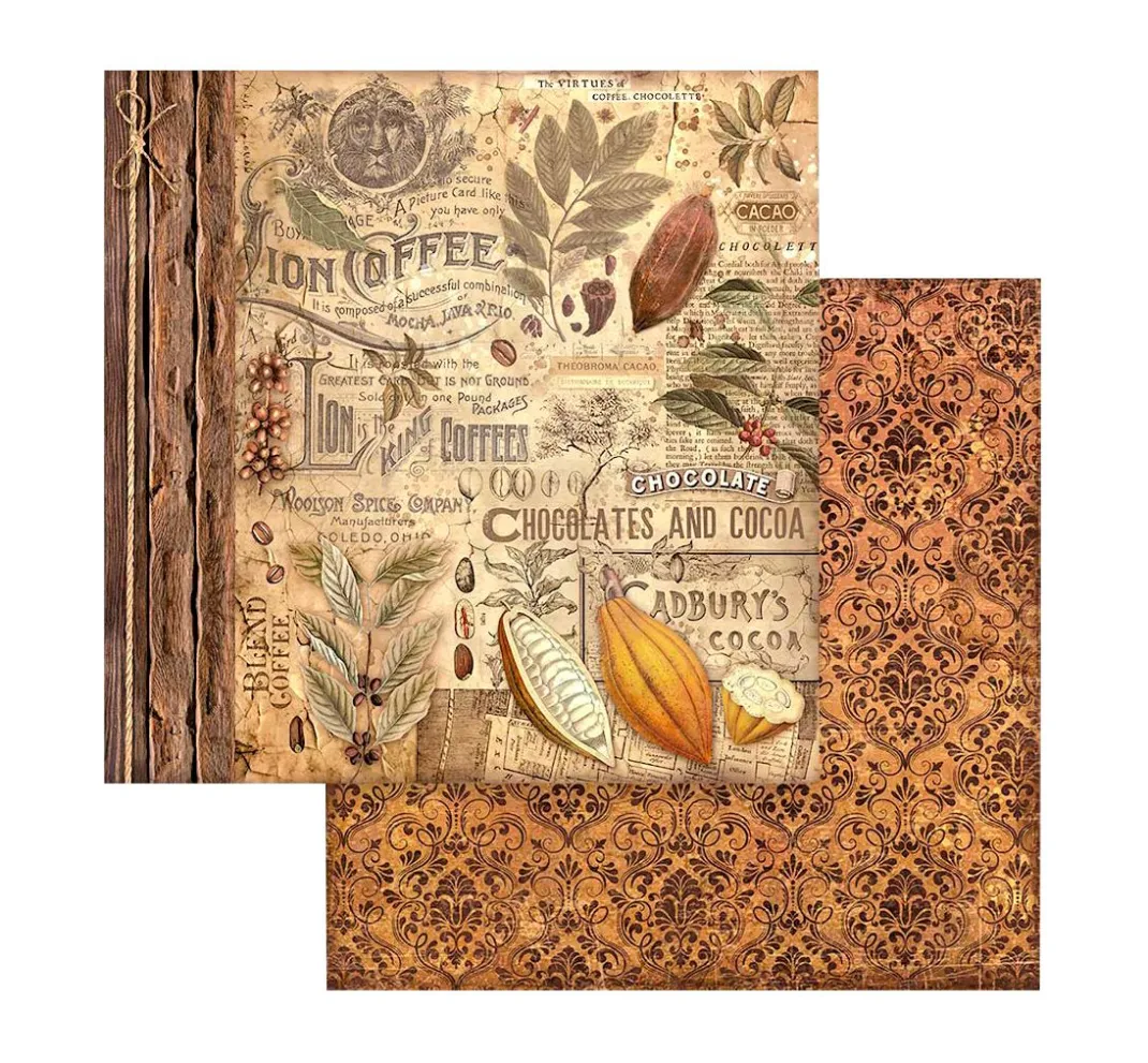 Stamperia Farb- & Motivblöcke|Scrapbooking>Scrapbook-Block "Coffee and Chocolate"