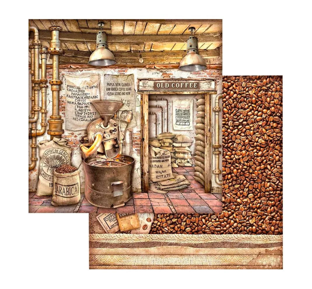 Stamperia Farb- & Motivblöcke|Scrapbooking>Scrapbook-Block "Coffee and Chocolate"