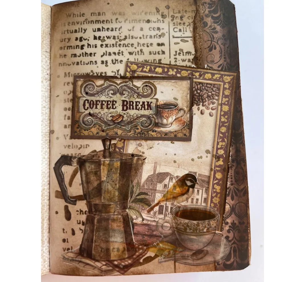 Stamperia Farb- & Motivblöcke|Scrapbooking>Scrapbook-Block "Coffee and Chocolate"
