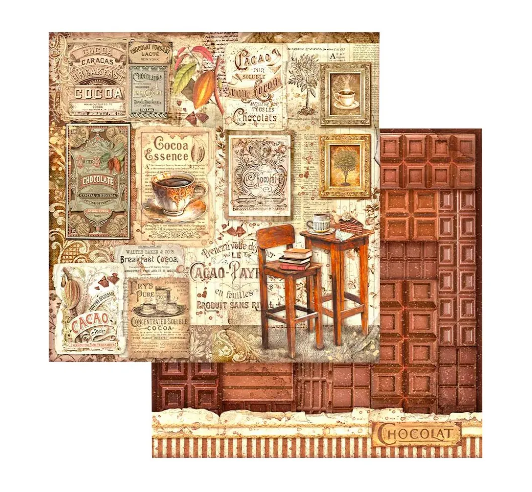 Stamperia Farb- & Motivblöcke|Scrapbooking>Scrapbook-Block "Coffee and Chocolate"