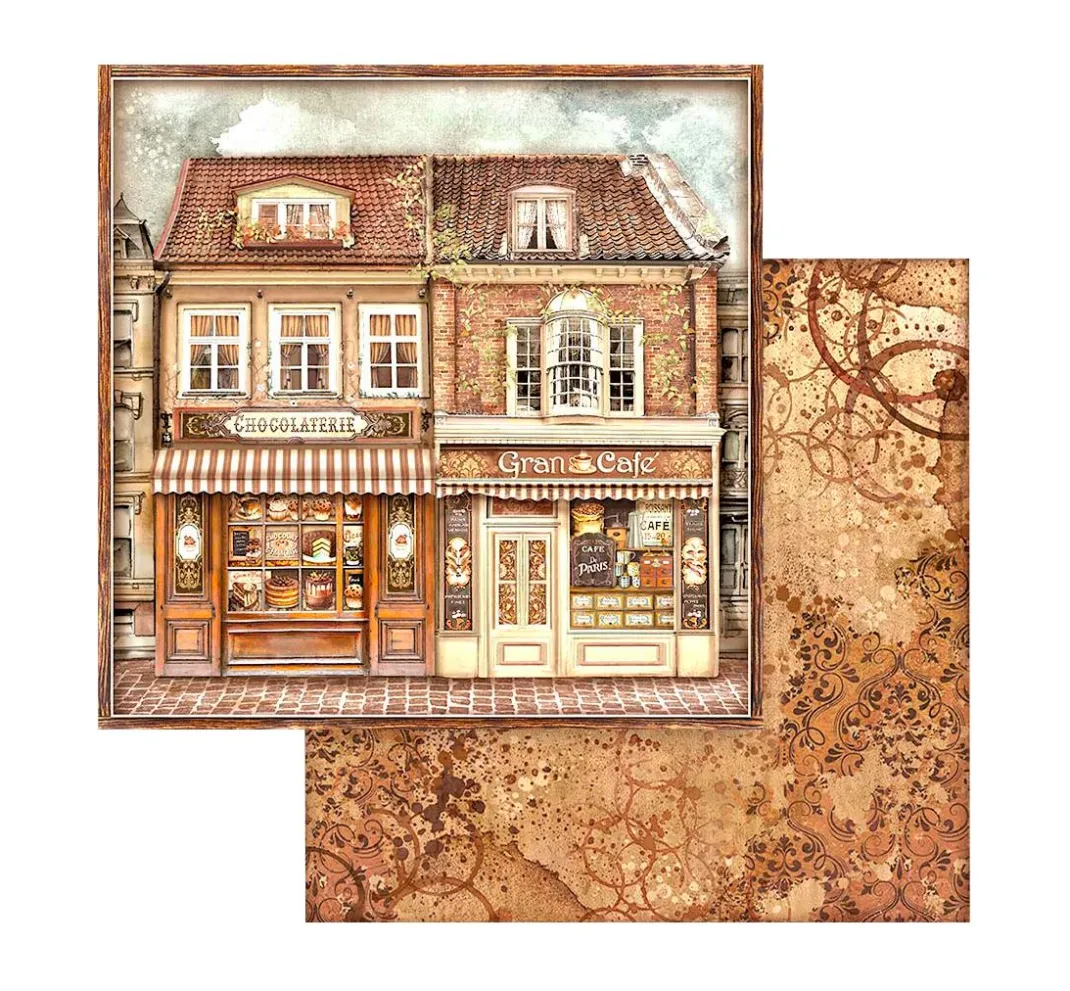 Stamperia Farb- & Motivblöcke|Scrapbooking>Scrapbook-Block "Coffee and Chocolate"
