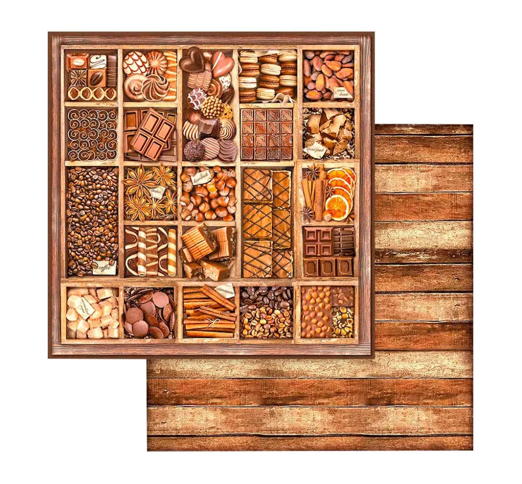 Stamperia Farb- & Motivblöcke|Scrapbooking>Scrapbook-Block "Coffee and Chocolate"