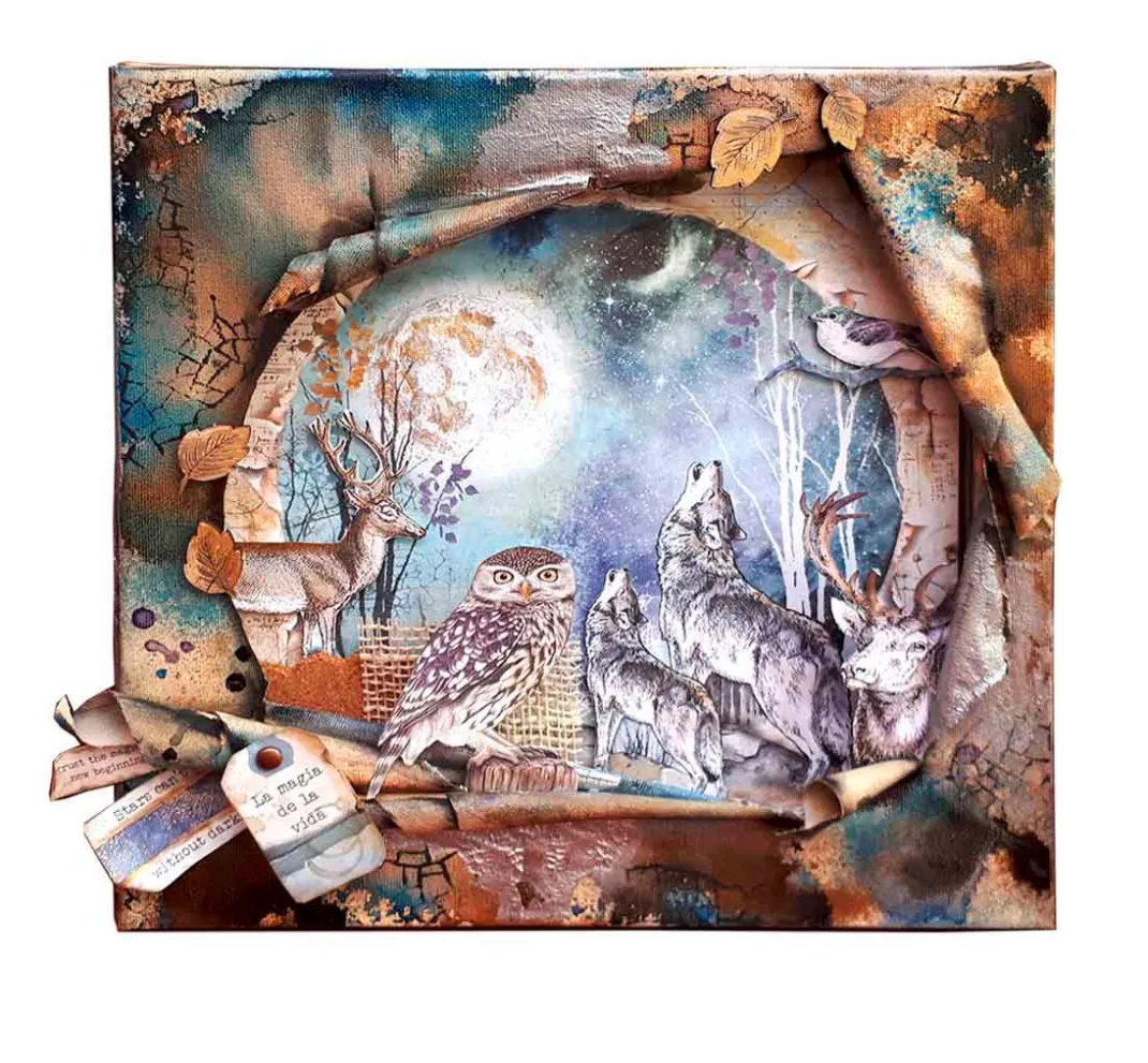 Stamperia Farb- & Motivblöcke|Scrapbooking>Scrapbook-Block "Cosmos"