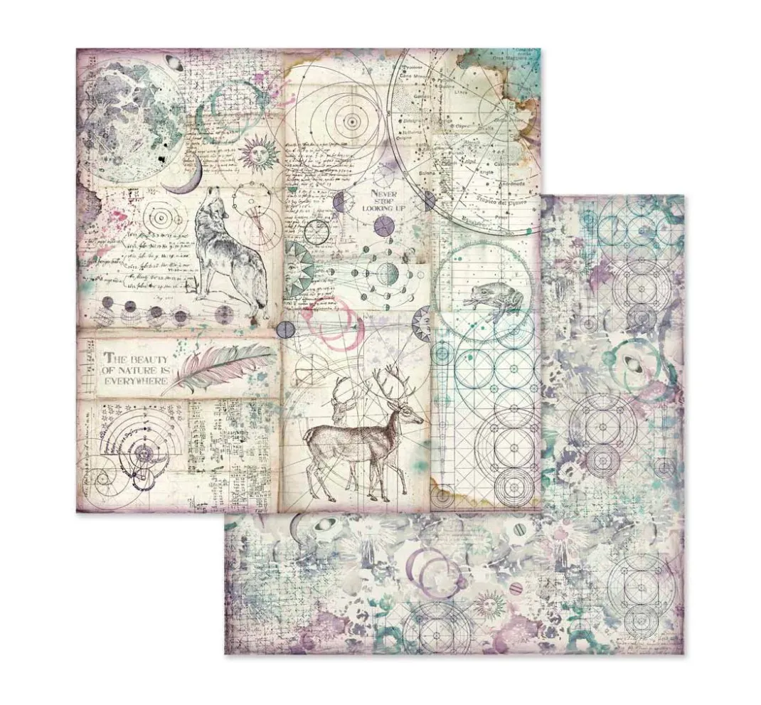 Stamperia Farb- & Motivblöcke|Scrapbooking>Scrapbook-Block "Cosmos"