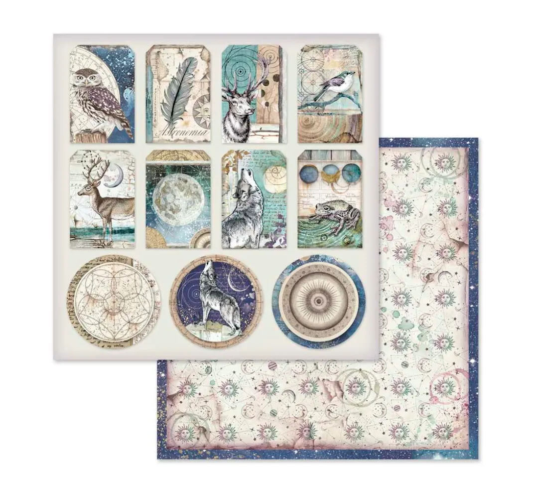 Stamperia Farb- & Motivblöcke|Scrapbooking>Scrapbook-Block "Cosmos"