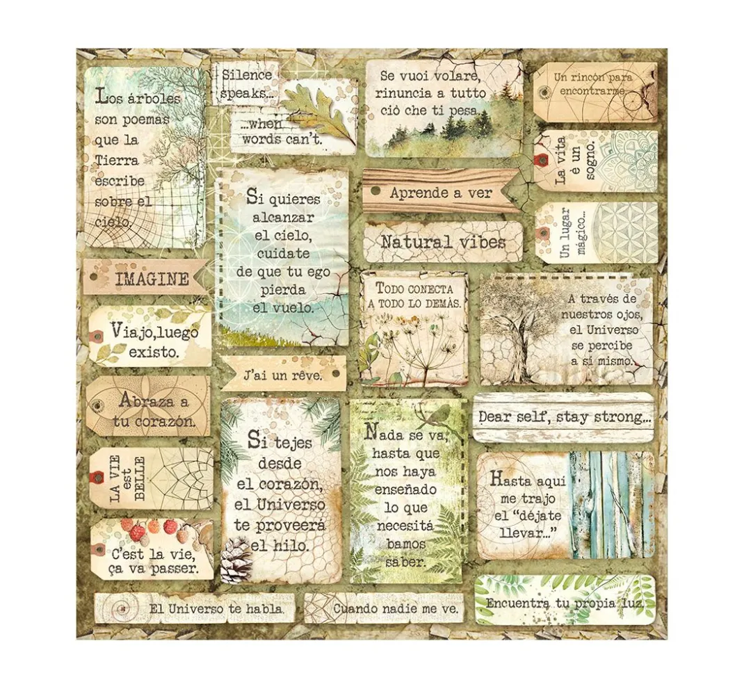 Stamperia Farb- & Motivblöcke|Scrapbooking>Scrapbook-Block "Forest"