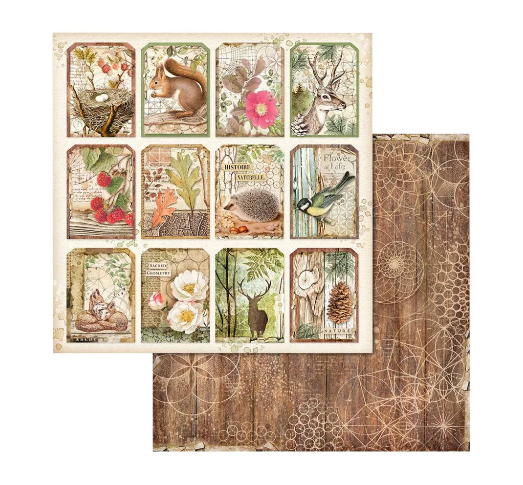 Stamperia Farb- & Motivblöcke|Scrapbooking>Scrapbook-Block "Forest"