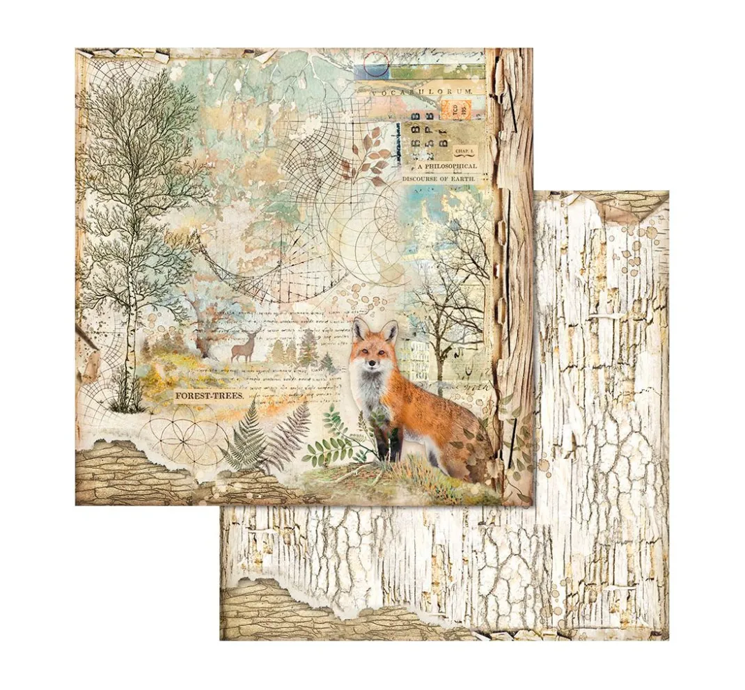 Stamperia Farb- & Motivblöcke|Scrapbooking>Scrapbook-Block "Forest"