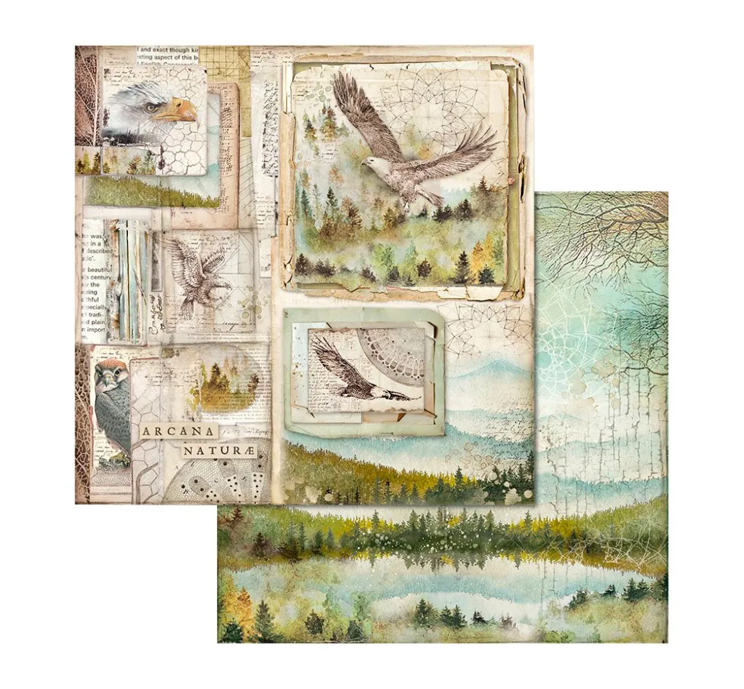 Stamperia Farb- & Motivblöcke|Scrapbooking>Scrapbook-Block "Forest"