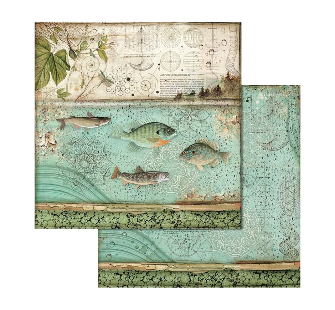 Stamperia Farb- & Motivblöcke|Scrapbooking>Scrapbook-Block "Forest"