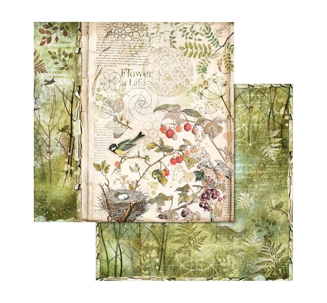 Stamperia Farb- & Motivblöcke|Scrapbooking>Scrapbook-Block "Forest"